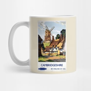 Vintage Travel Poster - Cambridgeshire Mug